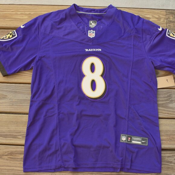 New! Lamar Jackson Baltimore Ravens Purple Football Jersey Adult Men's Sizes - Picture 2 of 2